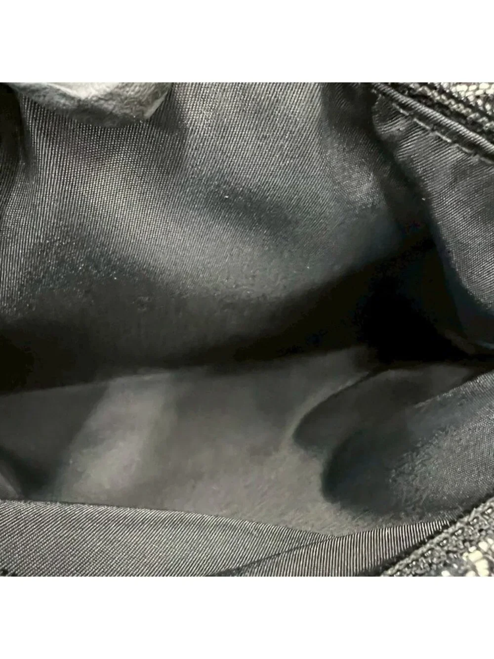Dior Trotter Pattern Canvas Leather Handbag Mini Tote Black
